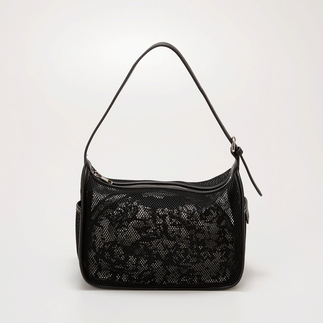 トプカピ TOPKAPI プリント 巾着バッグ付き メッシュ ワンハンドルバッグ