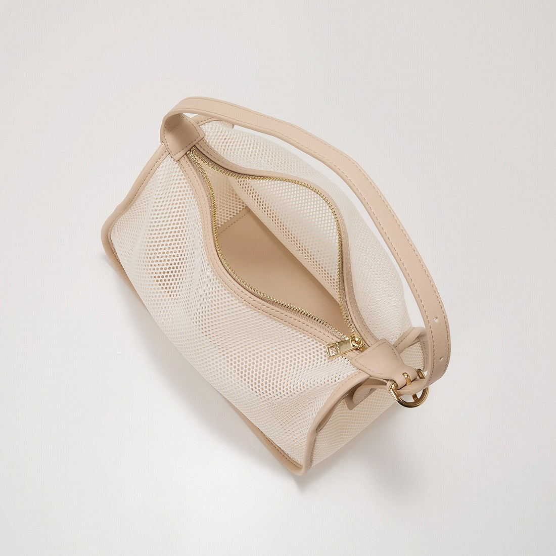 トプカピ TOPKAPI プリント 巾着バッグ付き メッシュ ワンハンドルバッグ