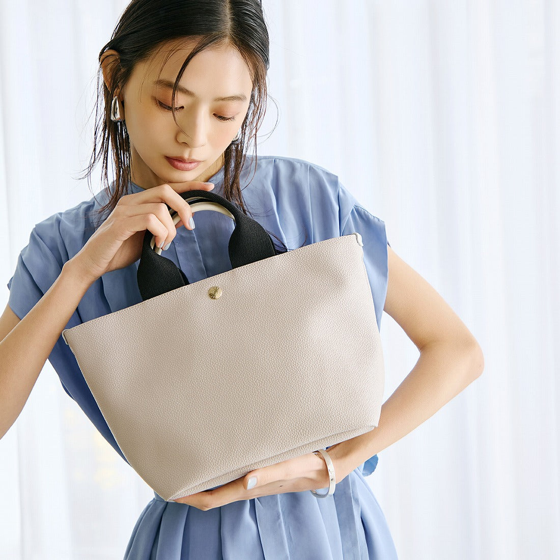 TOPKAPI TOPKAPI 【Breath TOPKAPI】SCOTCH GRAIN Plain Tote Bag M