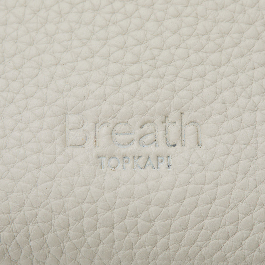 トプカピ TOPKAPI 【Breath TOPKAPI】シュリンクレザー ハーフムーン ショルダーバッグ / チャーム付き （グリーングレー） グリーングレー