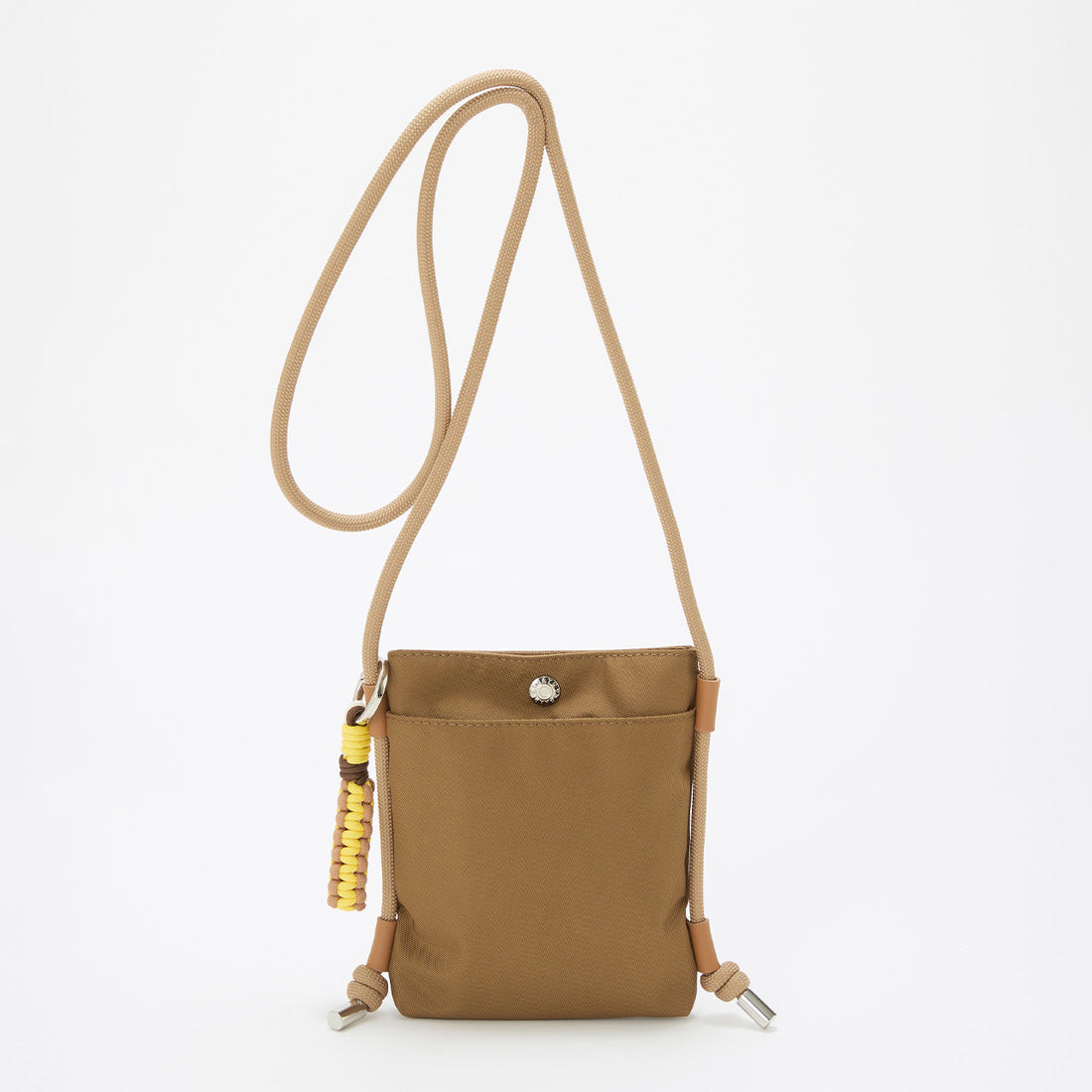 トプカピ TOPKAPI 【Breath TOPKAPI】ポリエステル コードチャーム付き ミニショルダーバッグ  サコッシュ （ブラック） ブラック