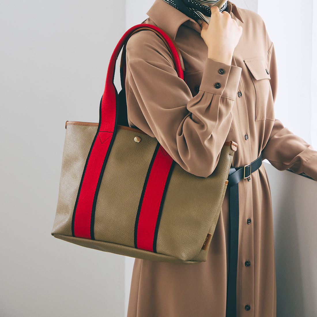 トプカピ TOPKAPI 【Breath TOPKAPI】SCOTCH GRAIN スコッチグレイン シンプル A4 トートバッグ （レッド） レッド