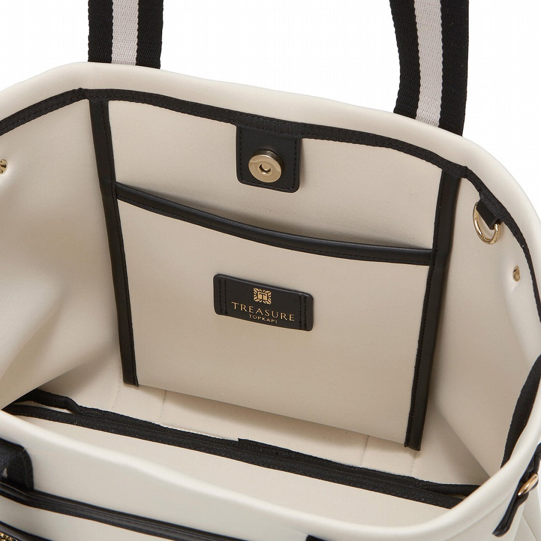 トプカピ TOPKAPI 【新色追加】【TREASURE 】ネオプレン フロントポケット 2way トートバッグ （カーキ） カーキ
