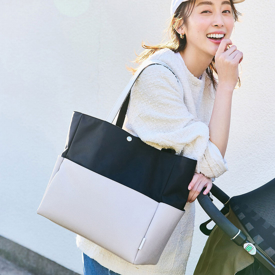 トプカピ TOPKAPI SCOTCH GRAIN スコッチグレイン マザーズバッグ バイカラートートバッグ 【VERY 掲載】