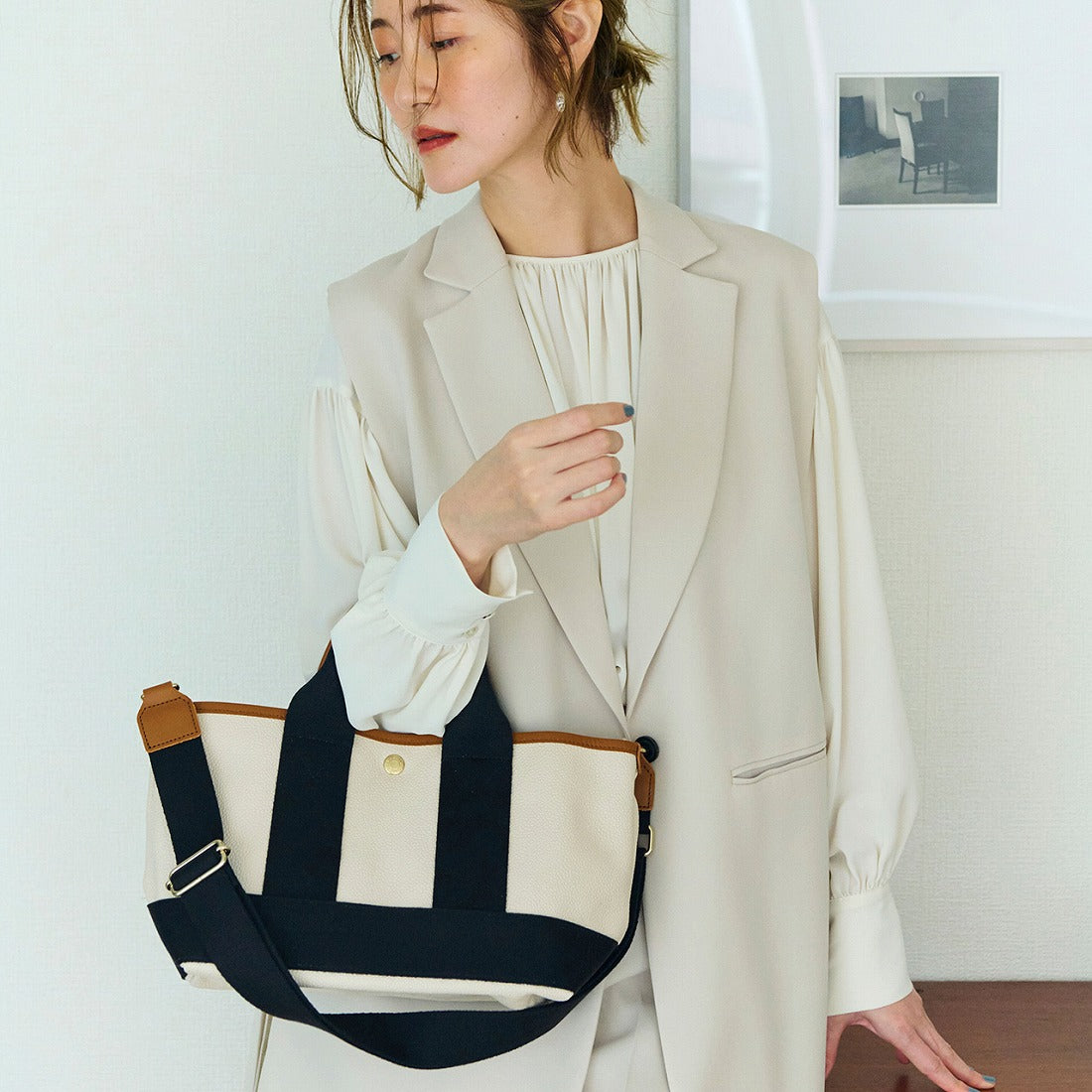 TOPKAPI TOPKAPI SCOTCH GRAIN 斯科奇穀物 肩帶迷你托特包