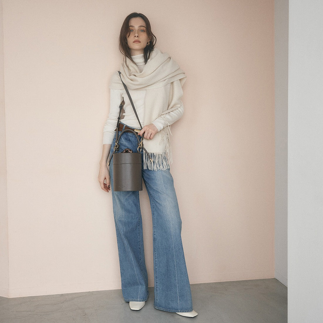 TOPKAPI TOPKAPI 【TREASURE TOPKAPI】Bucket Drawstring Shoulder Bag