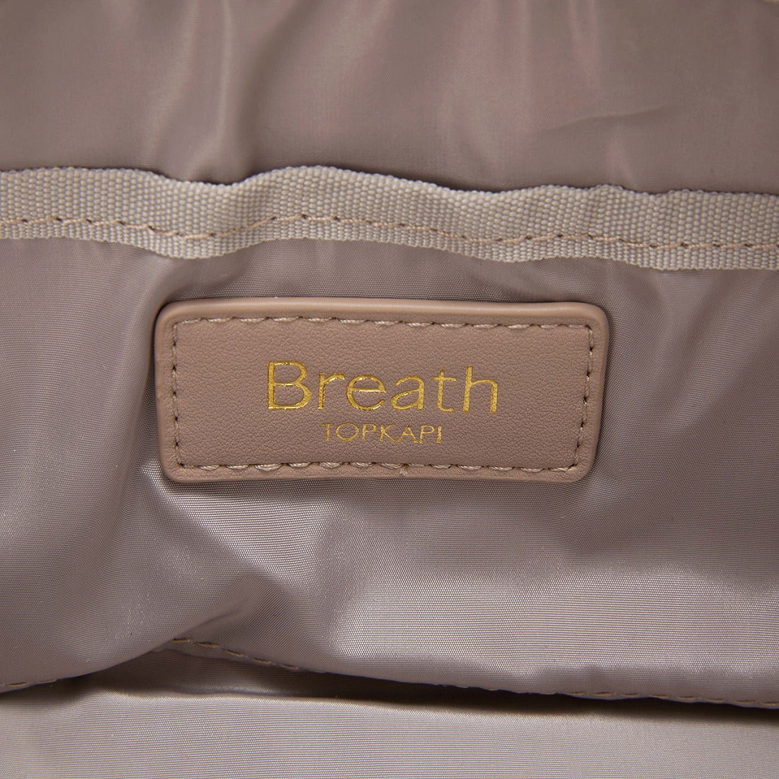 トプカピ TOPKAPI 【Breath TOPKAPI】【TOPKAPI × 藤本美貴さんコラボ】スコッチグレイン ラウンドポーチ/撥水 （ミルクティ） ミルクティ