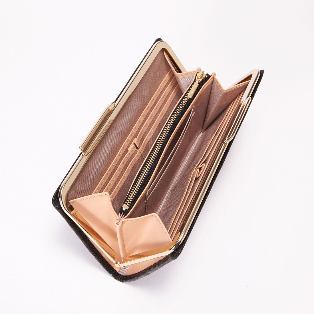 TOPKAPI LUCIA Italian leather, lizard embossed, clasp purse