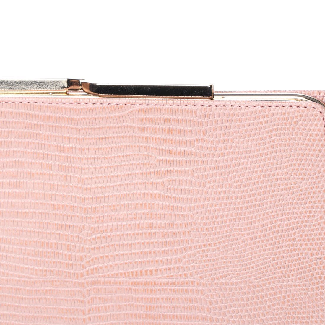 TOPKAPI LUCIA Italian leather, lizard embossed, clasp purse