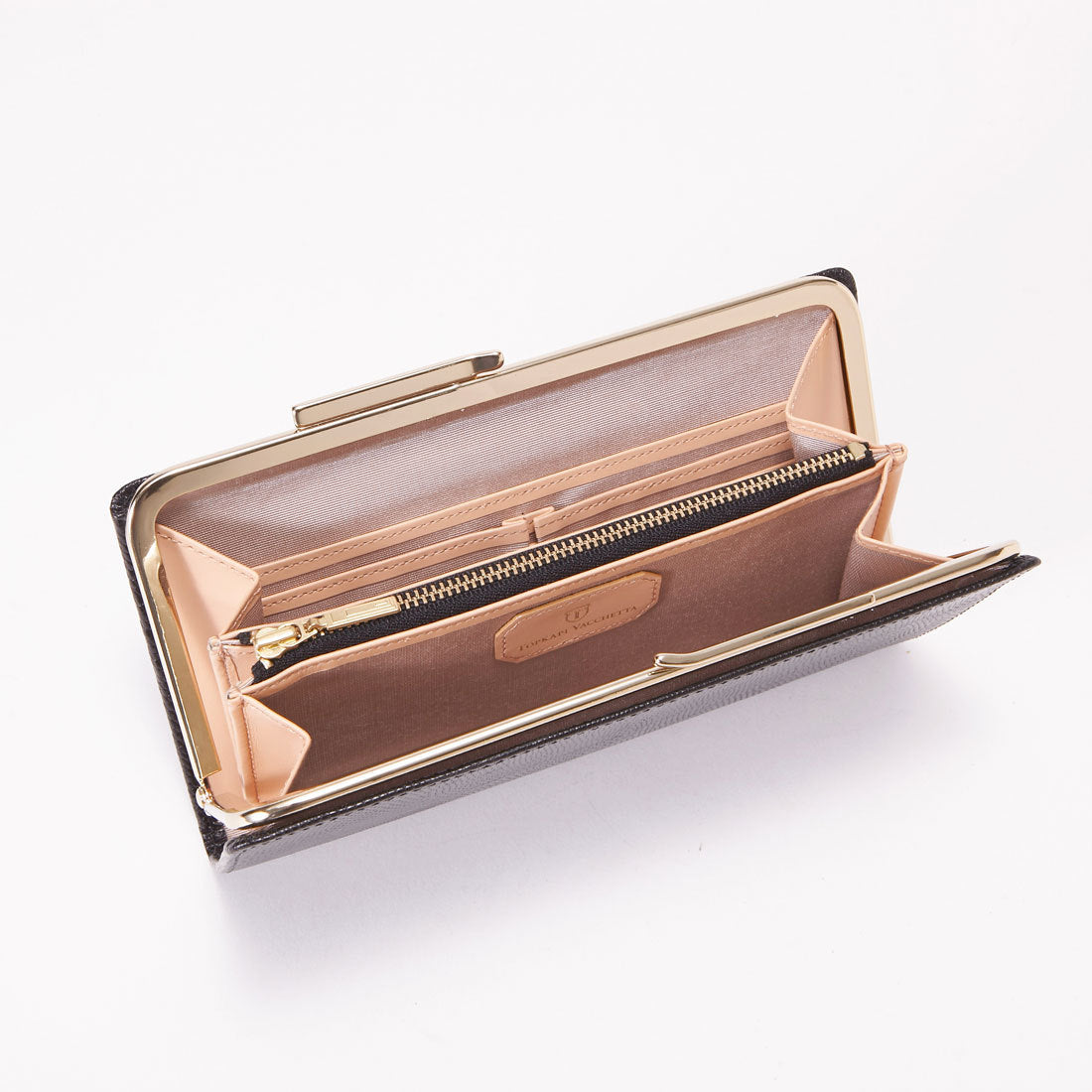 TOPKAPI LUCIA Italian leather, lizard embossed, clasp purse