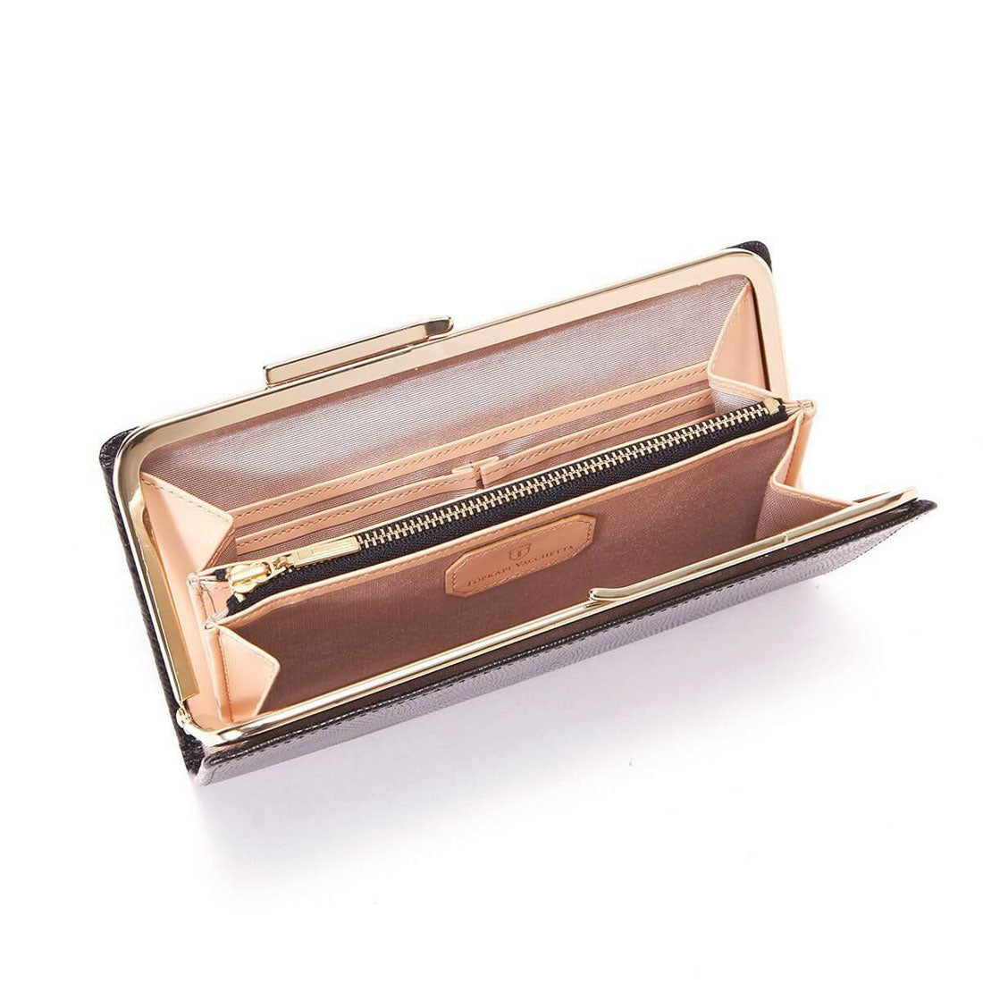 TOPKAPI LUCIA Italian leather, lizard embossed, clasp purse