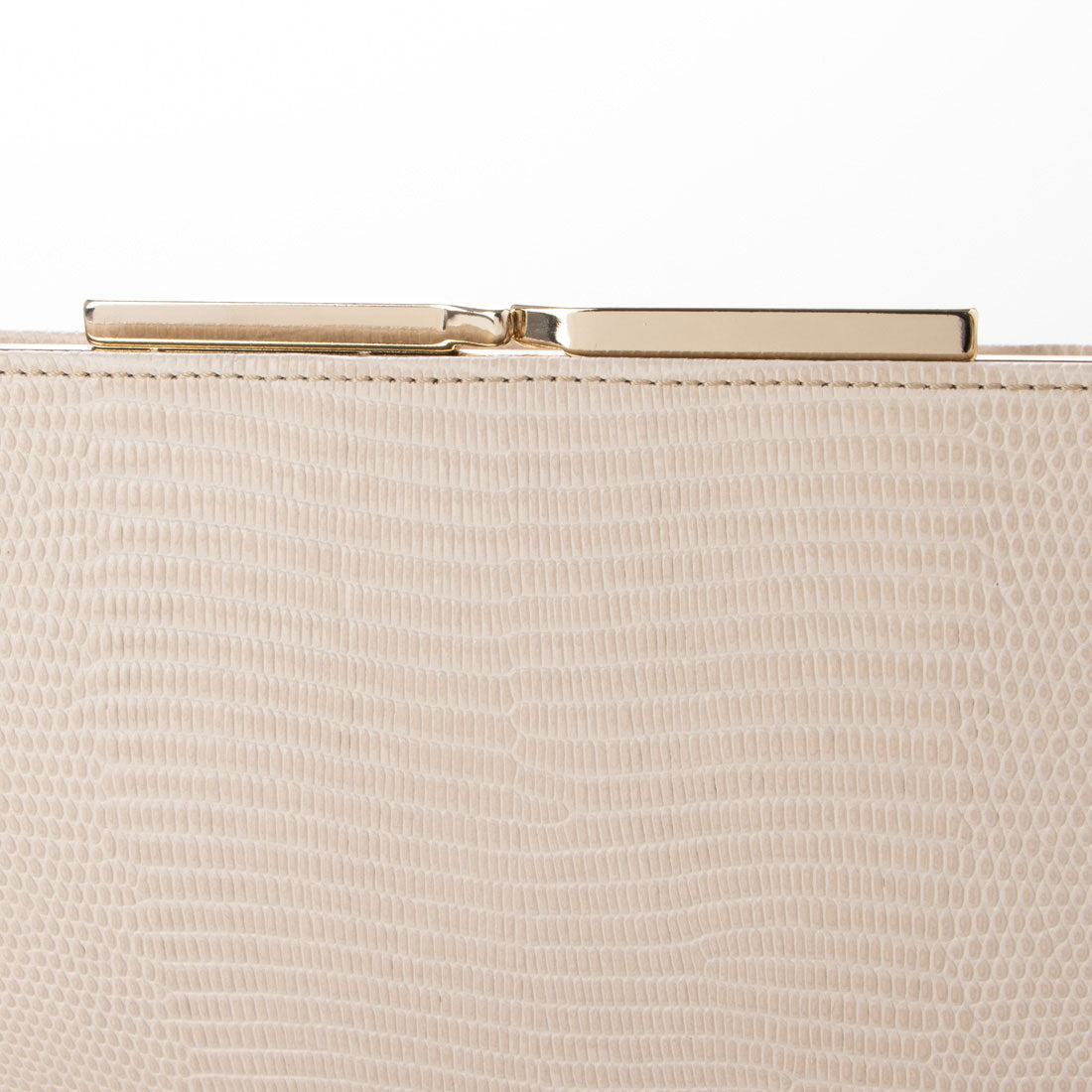 TOPKAPI LUCIA Italian leather, lizard embossed, clasp purse