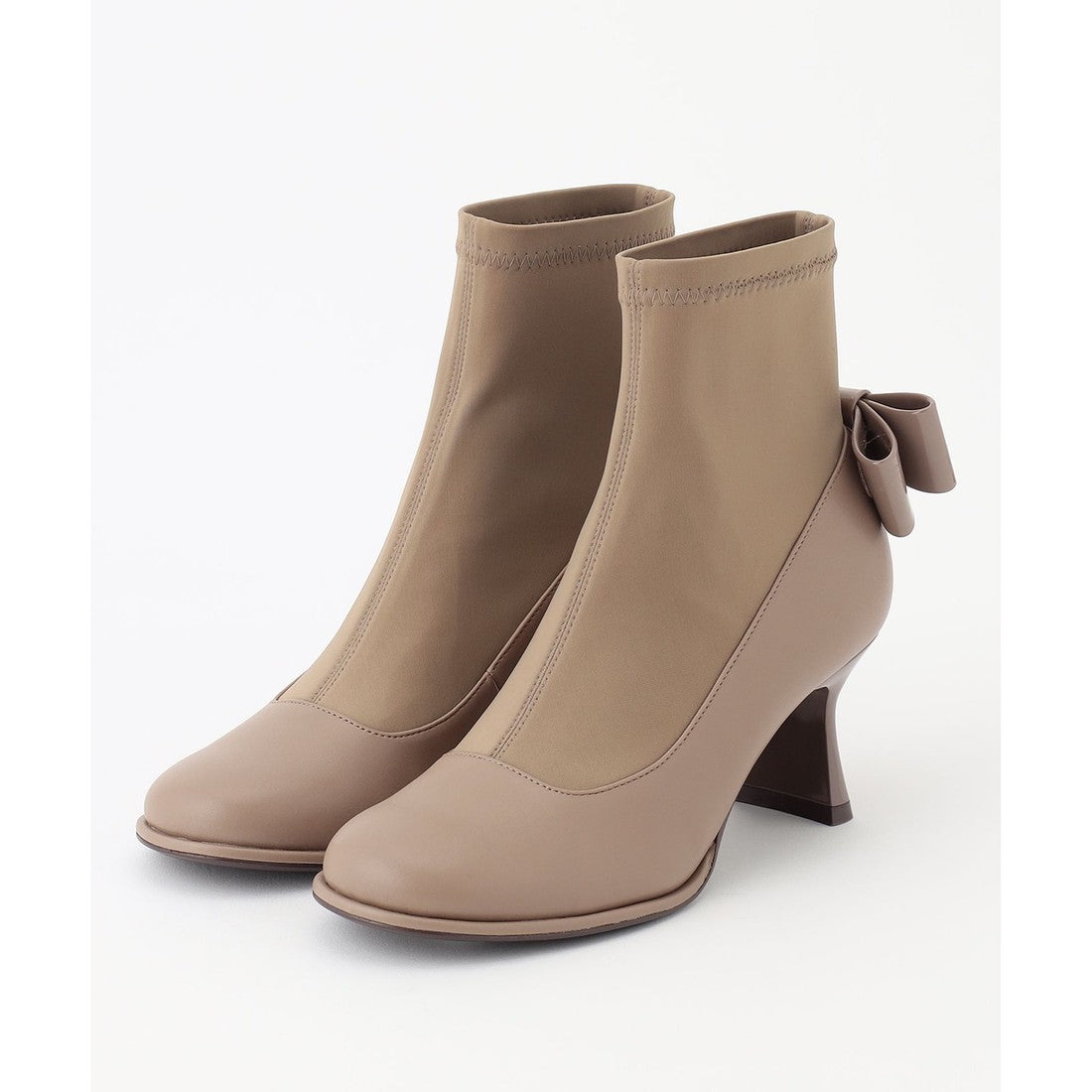 TOCCA BACK RIBBON SHORTBOOTS ショートブーツ （ベージュ系） ベージュ系