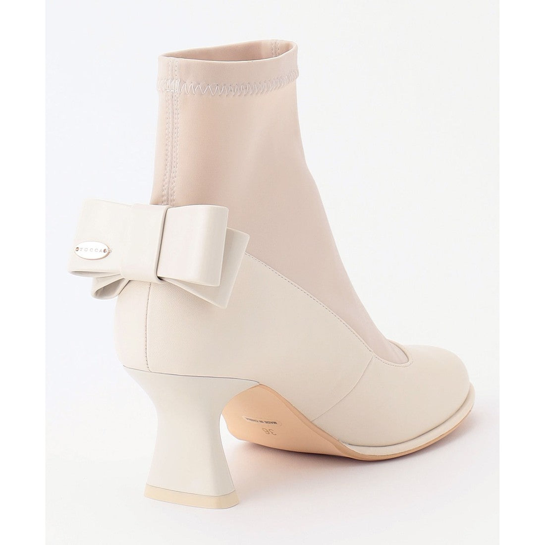 TOCCA BACK RIBBON SHORTBOOTS ショートブーツ （ベージュ系） ベージュ系