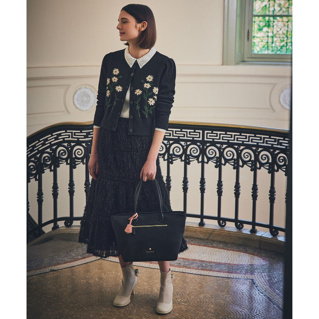 TOCCA BACK RIBBON SHORTBOOTS ショートブーツ （ベージュ系） ベージュ系