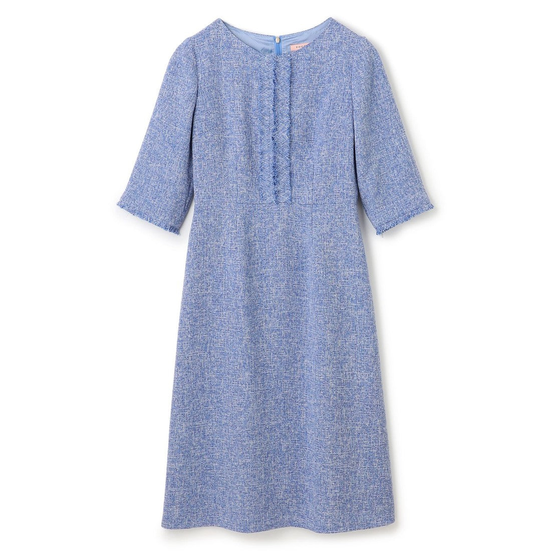 TOCCA 【洗える！】MIST TWEED ドレス （ブルー系） ブルー系