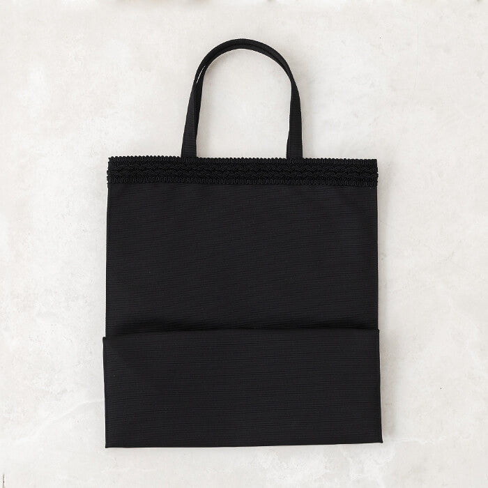 トウキョウソワール 東京ソワール コード刺繍の手提げバッグ （ブラック） ブラック