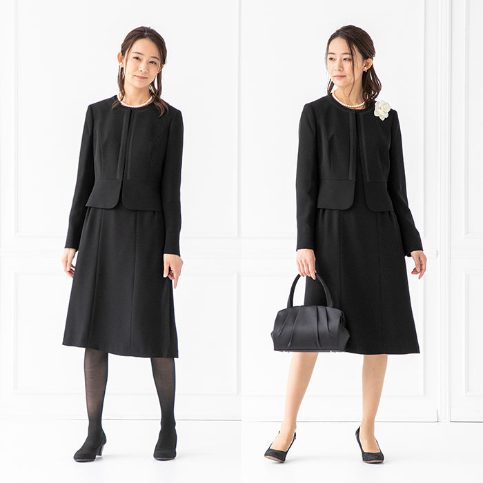 Tokyo Soir WEB Exclusive Product Washable Front-Opening Ensemble Mourn