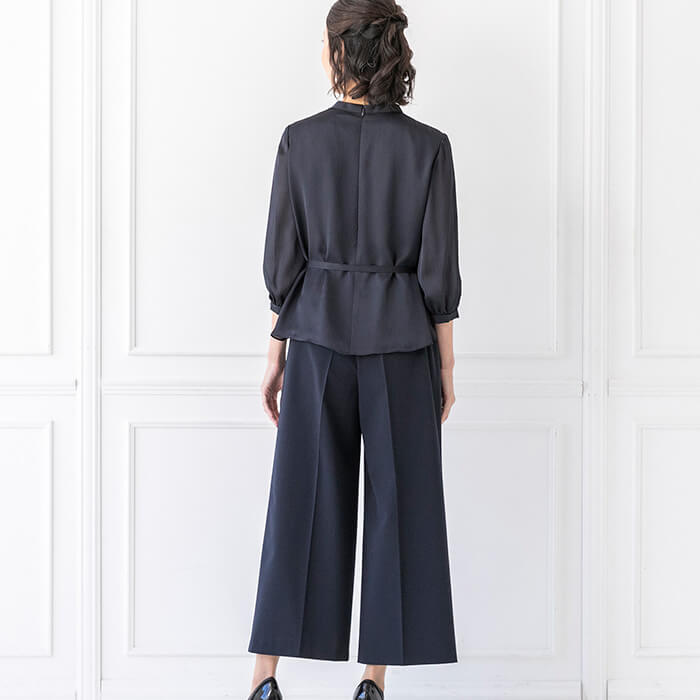 Tokyo Soir WEB Limited Product Mrs. Washable Pants Suit Wedding Ceremony Entrance Ceremony Graduation Ceremony Ceremony Suit Women's Set Up Navy Jacket Blouse Pants 3-Piece Set