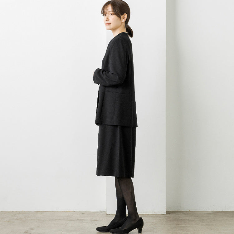 トウキョウソワール 東京ソワール ベルト付きジャケットのアンサンブル （クロ） クロ