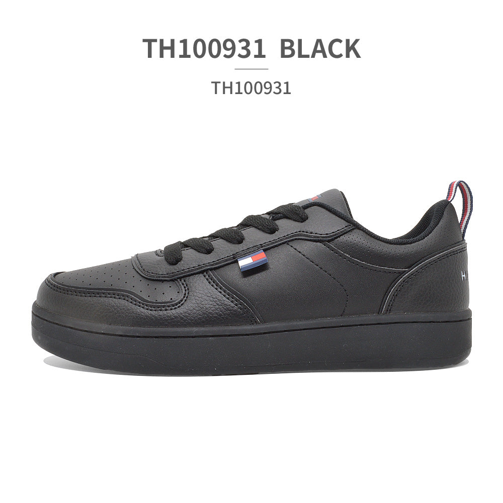 トミー ヒルフィガー TOMMY HILFIGER スニーカー カード コート ロー TH100930 TH100931 TH100932 TOMMY HILFIGER CADE COURT LOW コート （ブラック） ブラック