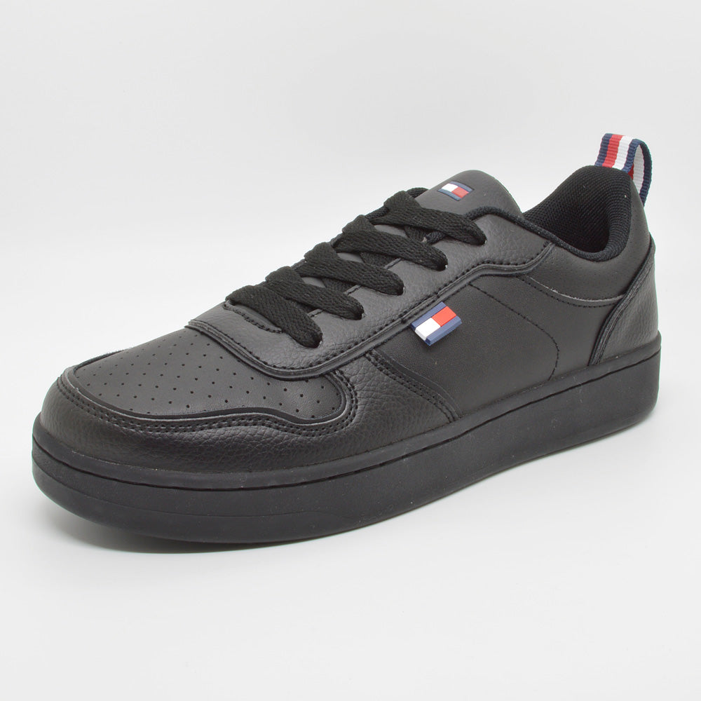 トミー ヒルフィガー TOMMY HILFIGER スニーカー カード コート ロー TH100930 TH100931 TH100932 TOMMY HILFIGER CADE COURT LOW コート （ブラック） ブラック