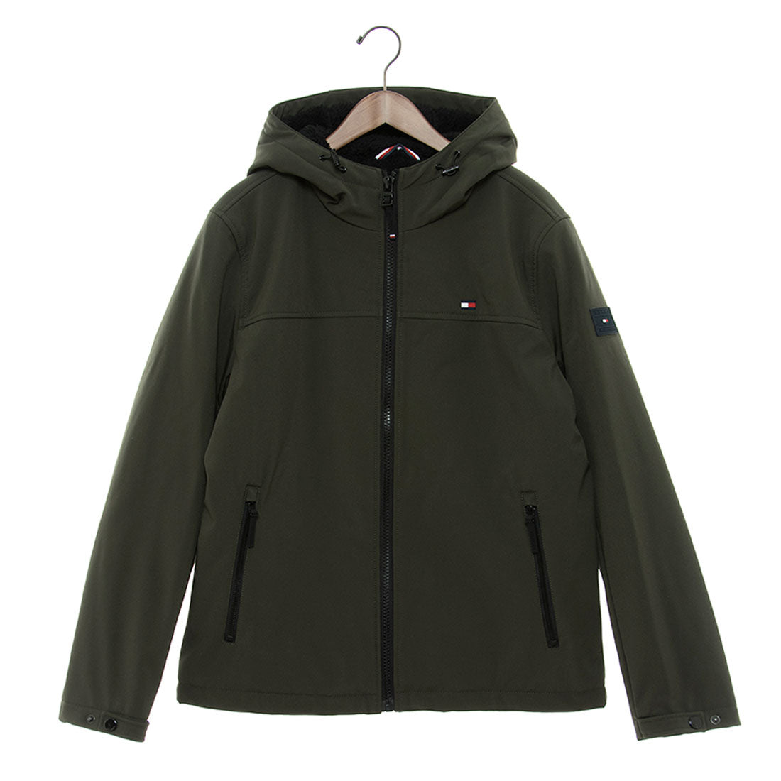 トミー ヒルフィガー TOMMY HILFIGER SOFTSHELL HOODY W SOFT SHERPA LINING 156AP477 中綿フーディージャケット アウター