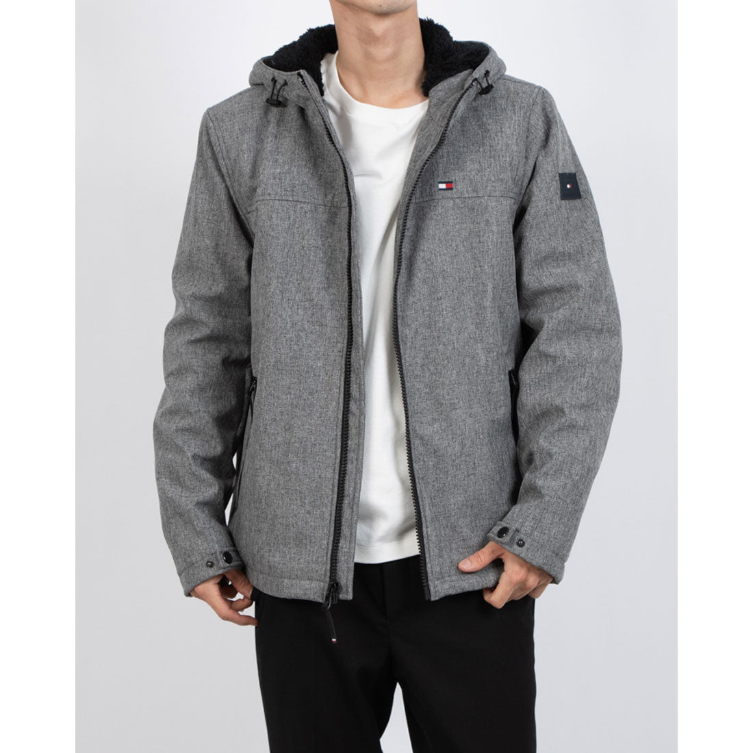 トミー ヒルフィガー TOMMY HILFIGER SOFTSHELL HOODY W SOFT SHERPA LINING 156AP477 中綿フーディージャケット アウター