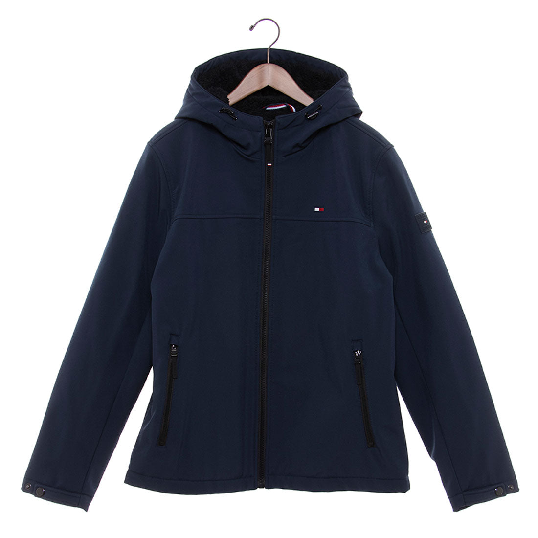 トミー ヒルフィガー TOMMY HILFIGER SOFTSHELL HOODY W SOFT SHERPA LINING 156AP477 中綿フーディージャケット アウター