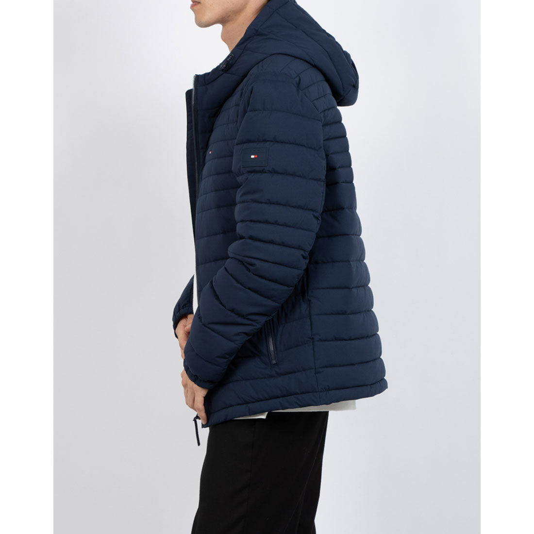 トミー ヒルフィガー TOMMY HILFIGER STRETCH POLY HOODED JACKET 151AP619 中綿フーディージャケット アウター