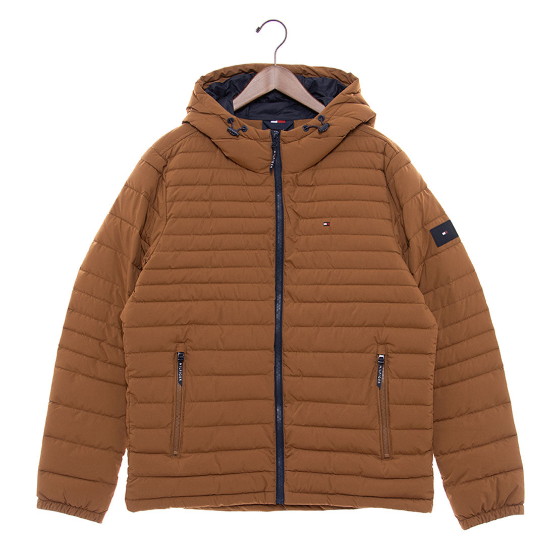 トミー ヒルフィガー TOMMY HILFIGER STRETCH POLY HOODED JACKET 151AP619 中綿フーディージャケット アウター