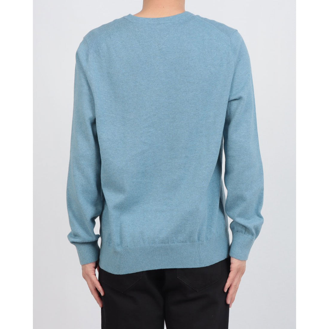 トミー ヒルフィガー TOMMY HILFIGER 7868327 SIGNATURE SOLID V NECK ニット （シャンブレーヒース） シャンブレーヒース