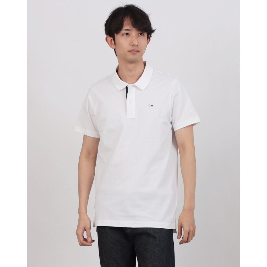 トミー ヒルフィガー TOMMY HILFIGER ポロシャツ DM0DM15370 （ホワイト） ホワイト