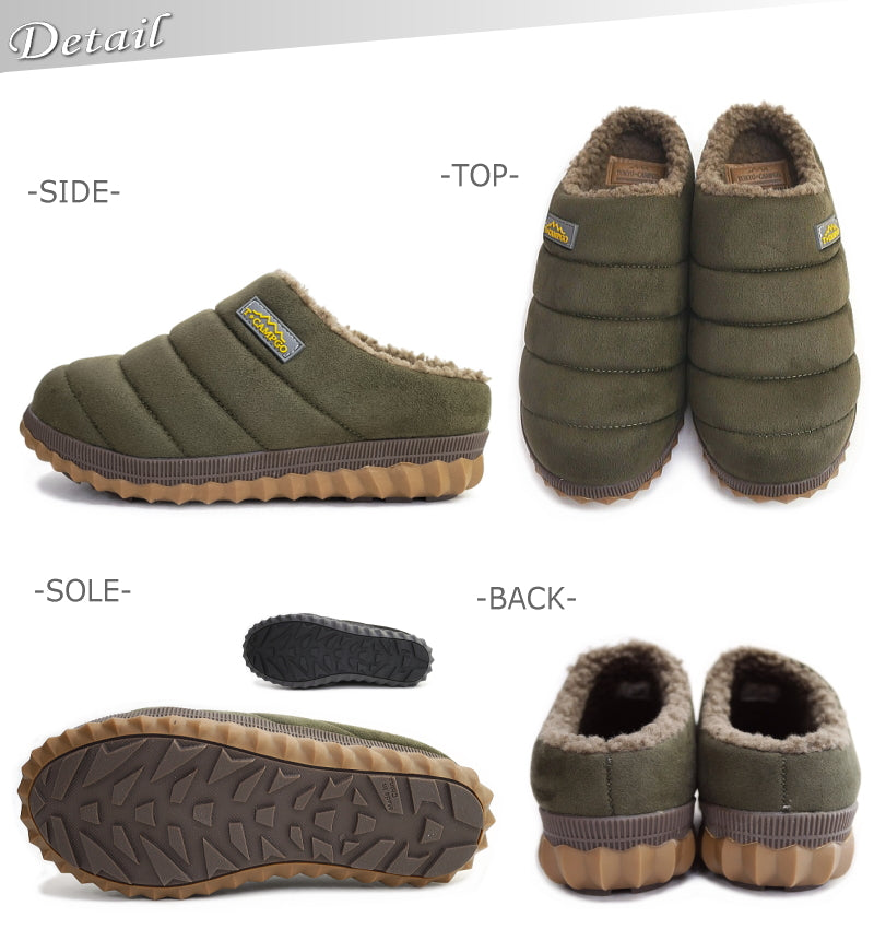 TOKYO CAMPGO Sabot Shoes for Women, Boa Warm, Cold-Resistant, Flat, Camp, Outdoor