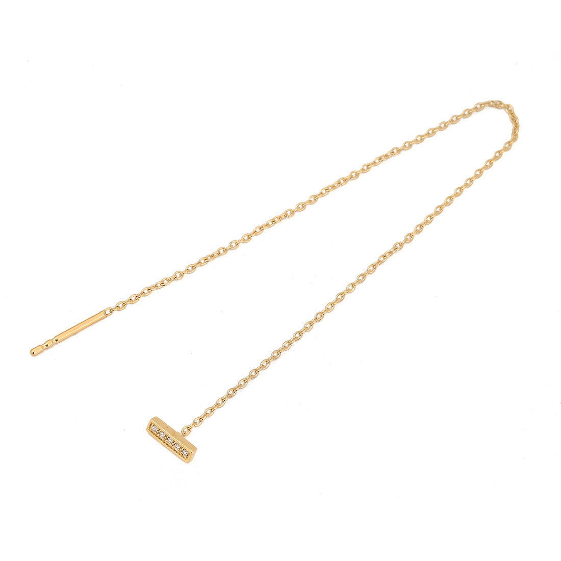 トムウッド TOM WOOD ピアス スリーク Ear Chain Gold Diamonds 140 mm 101229 9K GOLD