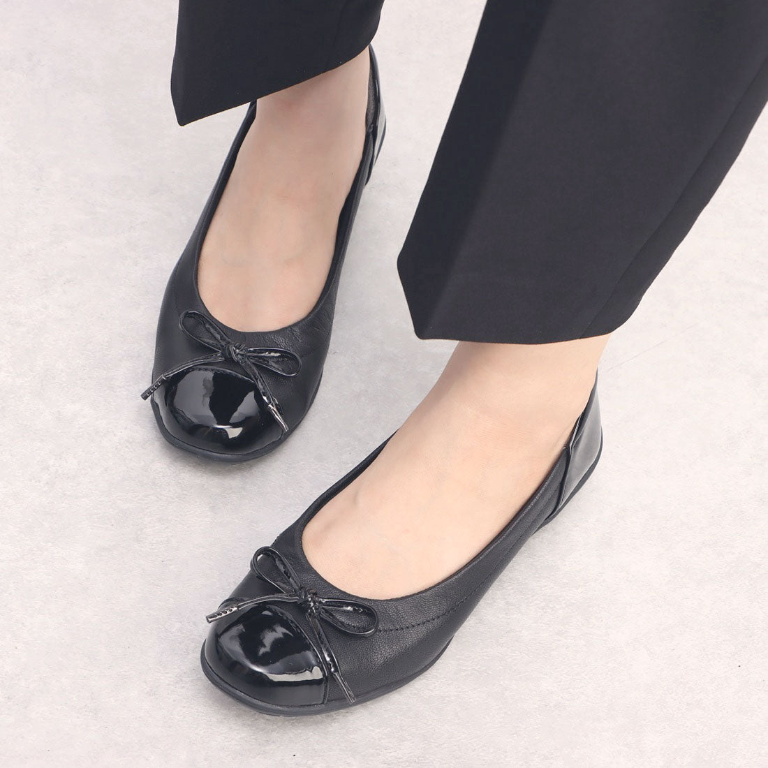 トゥービーコンティニュード to be continued ヤギ革レディースバレエパンプス 54002 （BLK） BLK