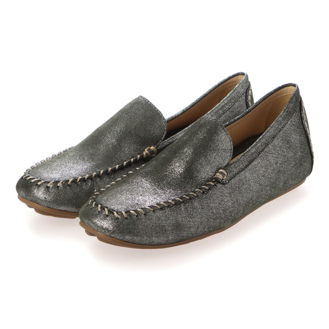 トゥービーコンティニュード to be continued ヤギ革レディースドライビングシューズ 70001 （GRY/ST） GRY/ST