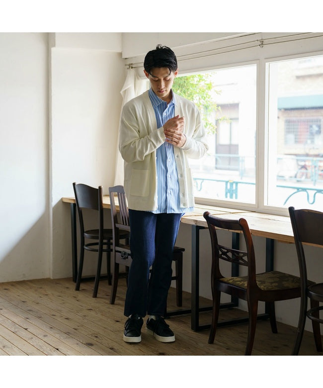 ブリックアンドサンズ BRICK & SONS CORDURAリラックスVネックカーディガン