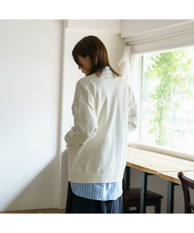 ブリックアンドサンズ BRICK & SONS CORDURAリラックスVネックカーディガン