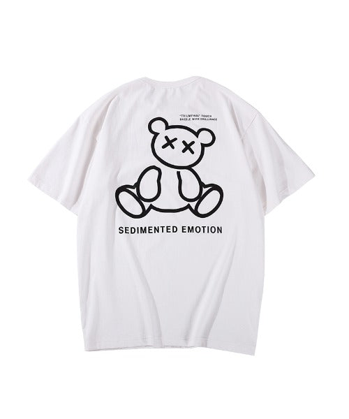 フック HOOK 【HOOK】ベアプリント◇ビッグtシャツ （ホワイト） ホワイト