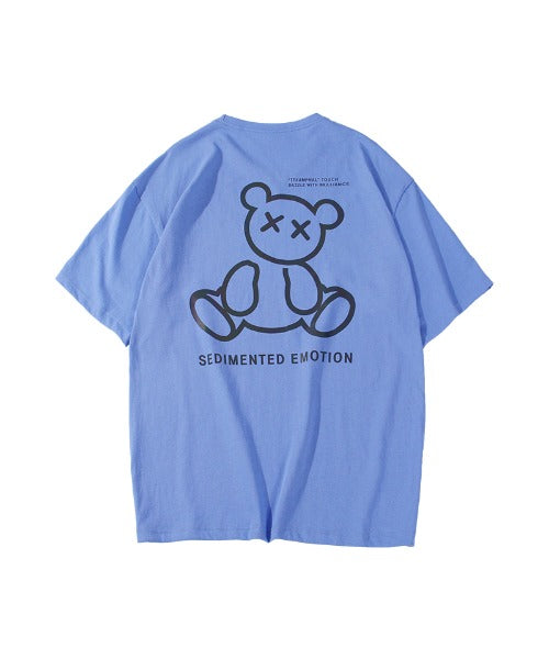 フック HOOK 【HOOK】ベアプリント◇ビッグtシャツ （ホワイト） ホワイト