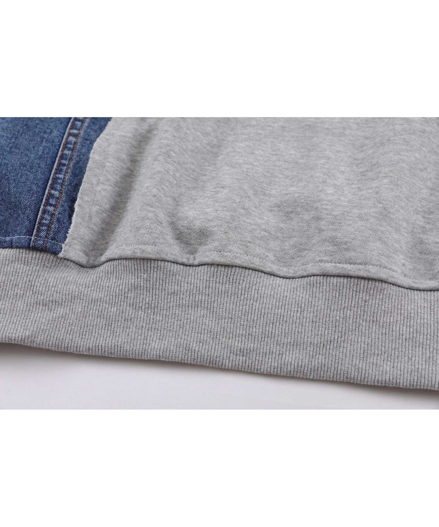 フック HOOK 【HOOK】個性派・デニム切り替えスウェット