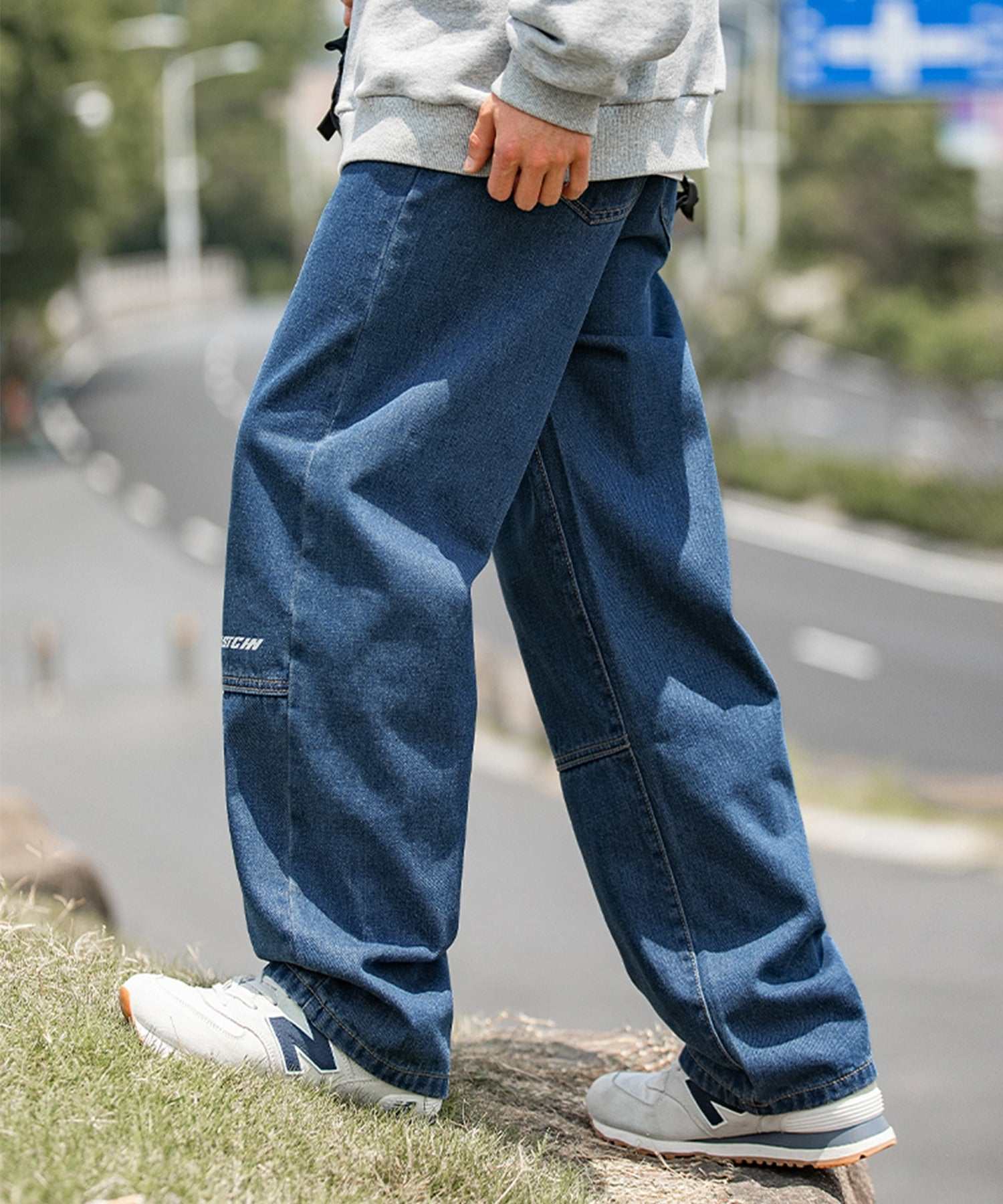 Hook HOOK 【HOOK】Switching Denim Wide Pants