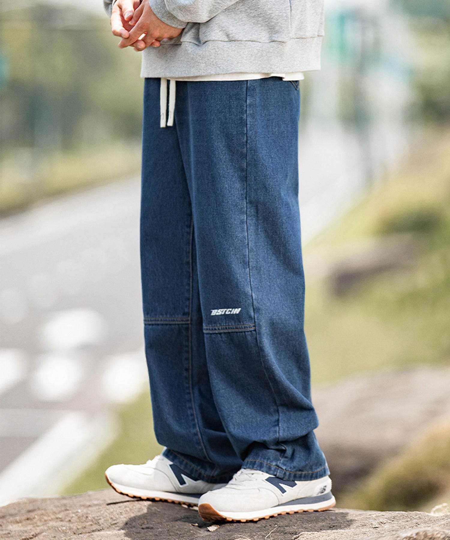Hook HOOK 【HOOK】Switching Denim Wide Pants