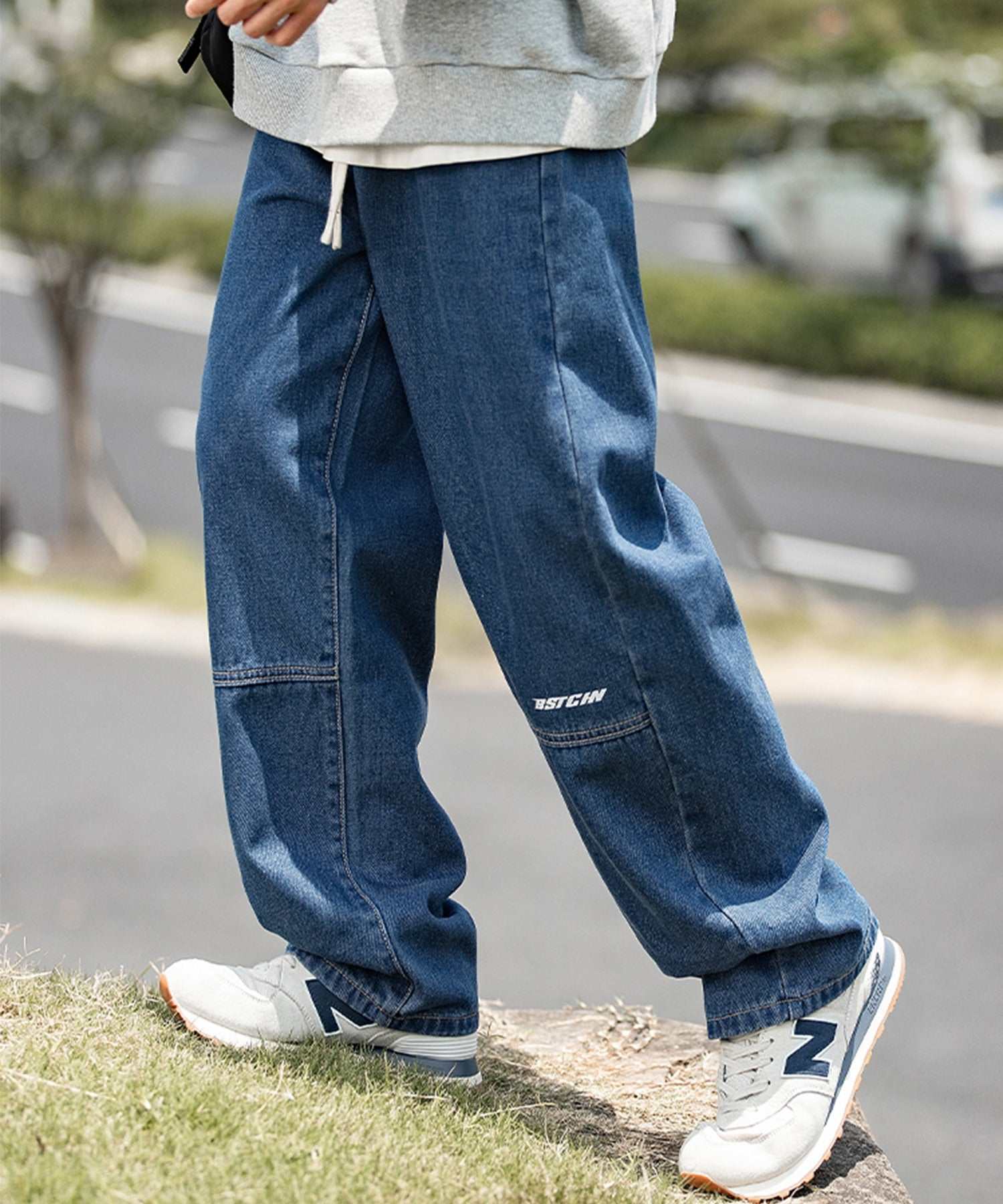 Hook HOOK 【HOOK】Switching Denim Wide Pants