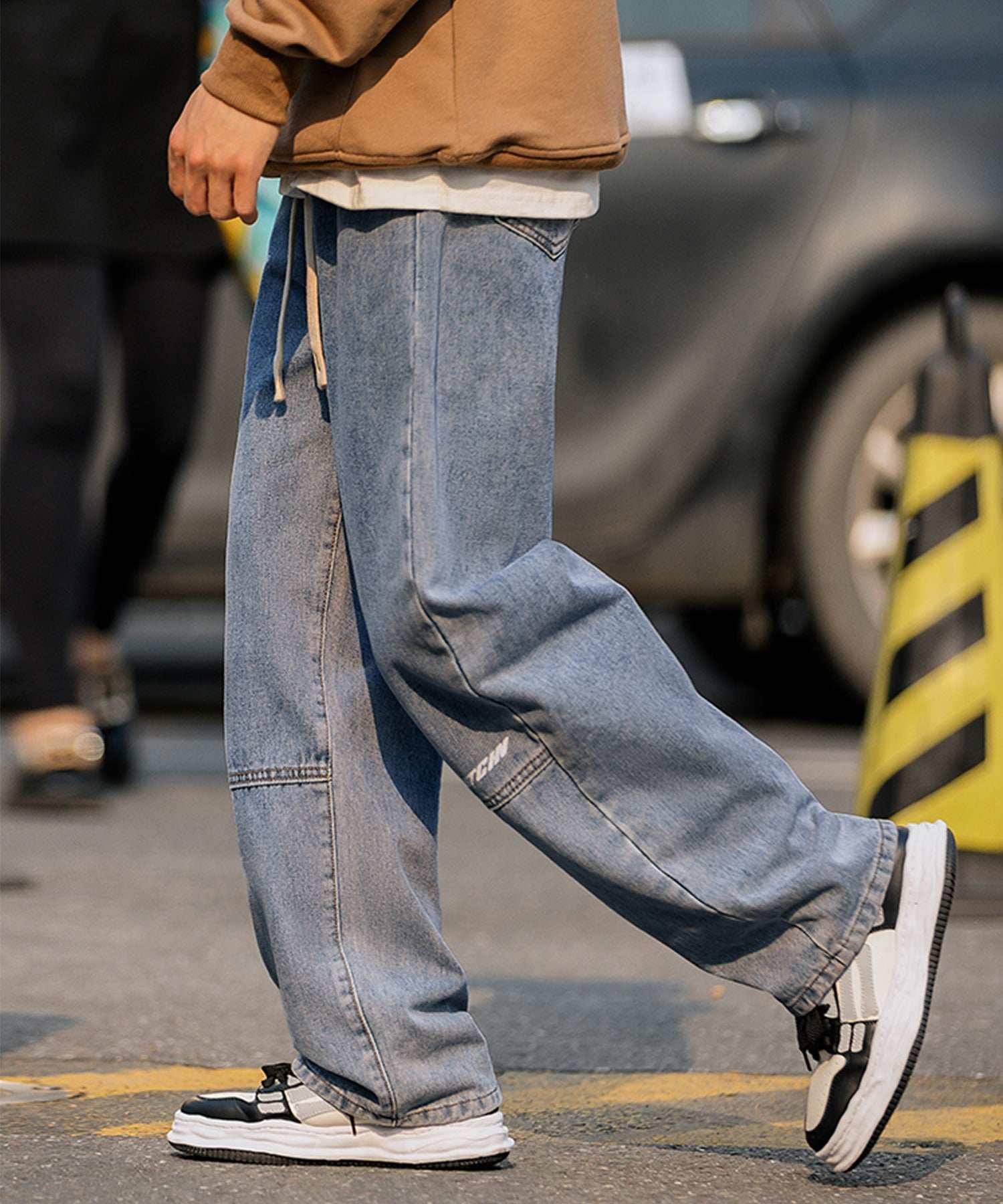 Hook HOOK 【HOOK】Switching Denim Wide Pants