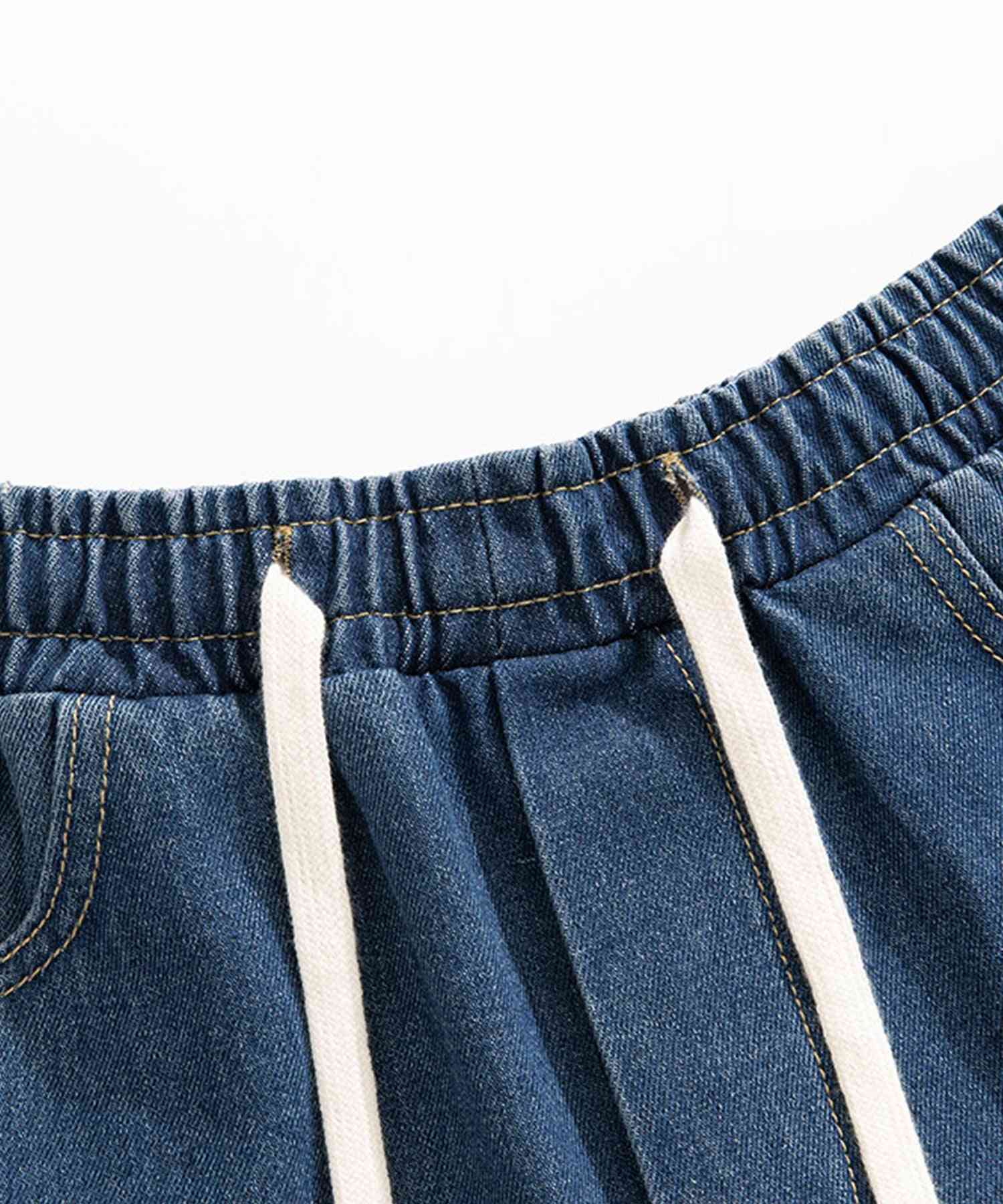 Hook HOOK 【HOOK】Switching Denim Wide Pants