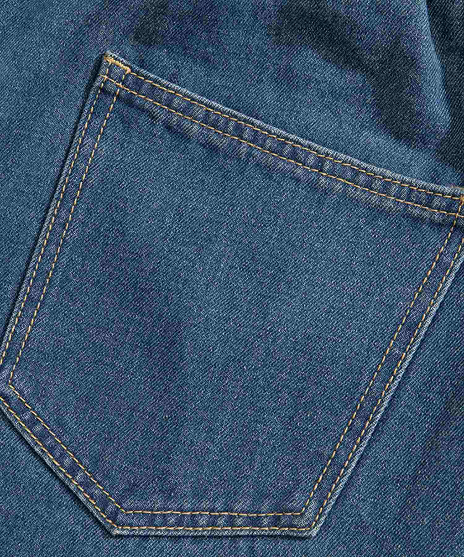 Hook HOOK 【HOOK】Switching Denim Wide Pants