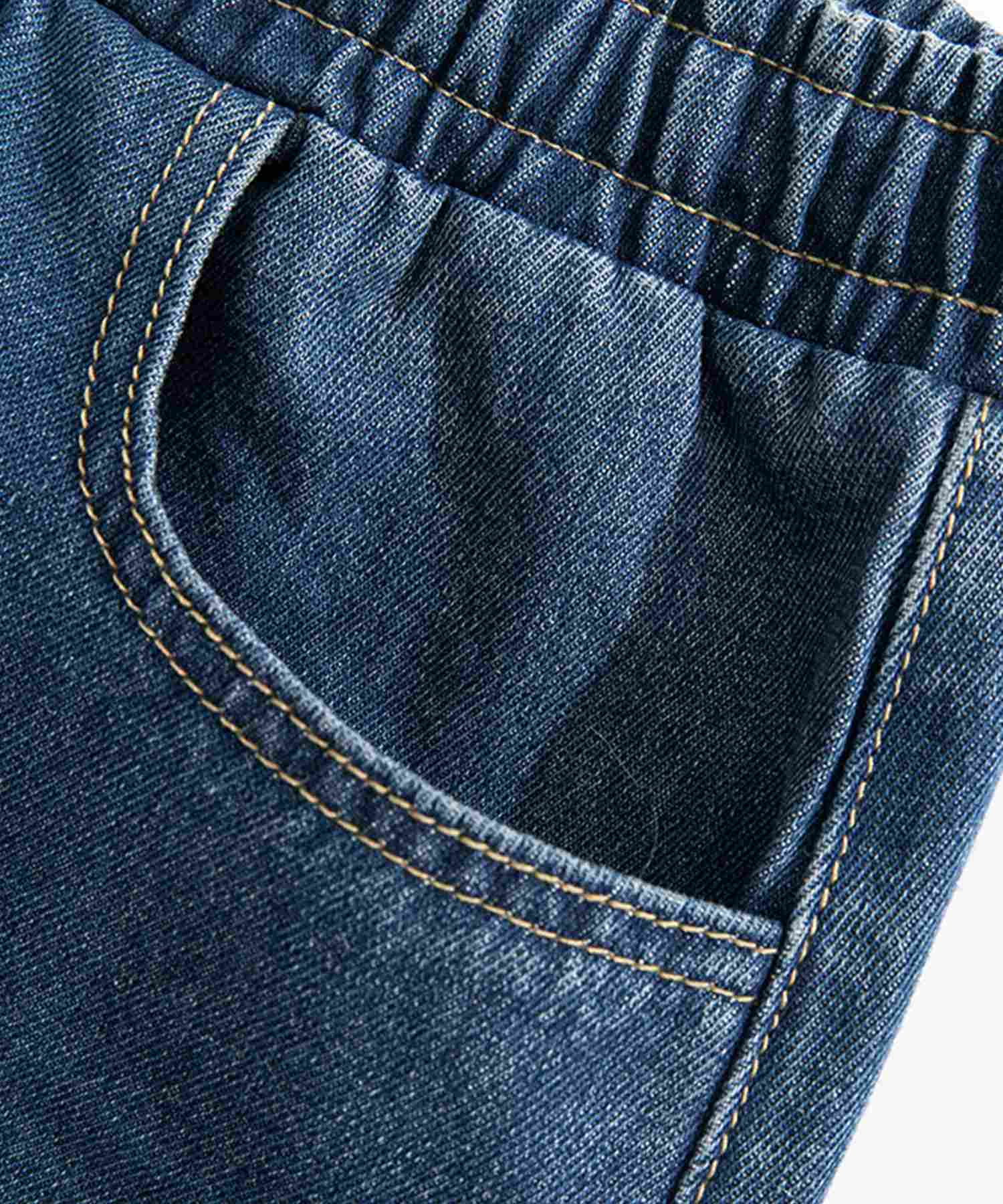 Hook HOOK 【HOOK】Switching Denim Wide Pants