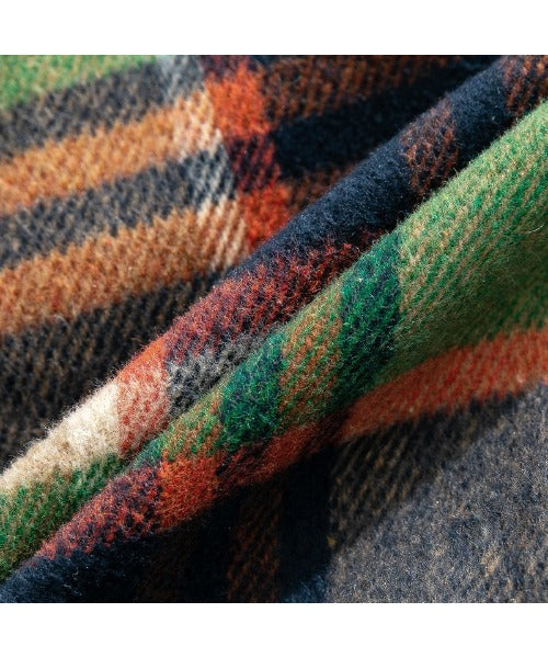 Hook HOOK 【HOOK】 American casual color check pattern back embroidery big shirt